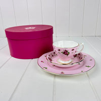 Royal Albert Bone China Royal Albert New Country Roses Pink Trio