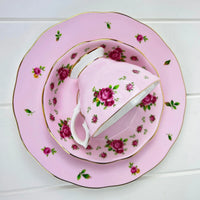 Royal Albert Bone China Royal Albert New Country Roses Pink Trio