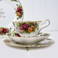 Royal Albert Bone China Royal Albert Old Country Roses Avon Shape Trio