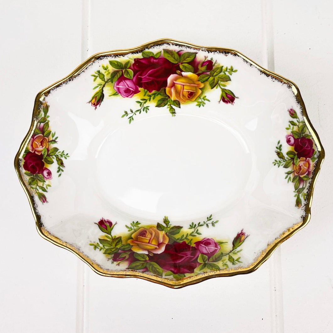 Royal Albert Old Country Roses Bon Bon / Nut Dish.