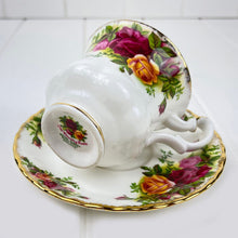 Load image into Gallery viewer, Royal Albert Bone China Royal Albert Old Country Roses Coffee Demitasse Duo
