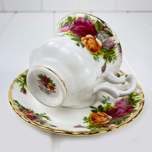 Royal Albert Bone China Royal Albert Old Country Roses Coffee Demitasse Duo