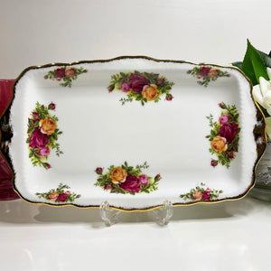 Royal Albert Old Country Roses Sandwich Tray.