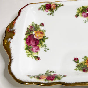 Royal Albert Old Country Roses Sandwich Tray.