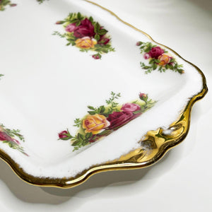 Royal Albert Old Country Roses Sandwich Tray.