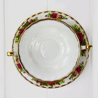 Royal Albert Bone China Royal Albert Old Country Roses Soup Coupe and Underplate