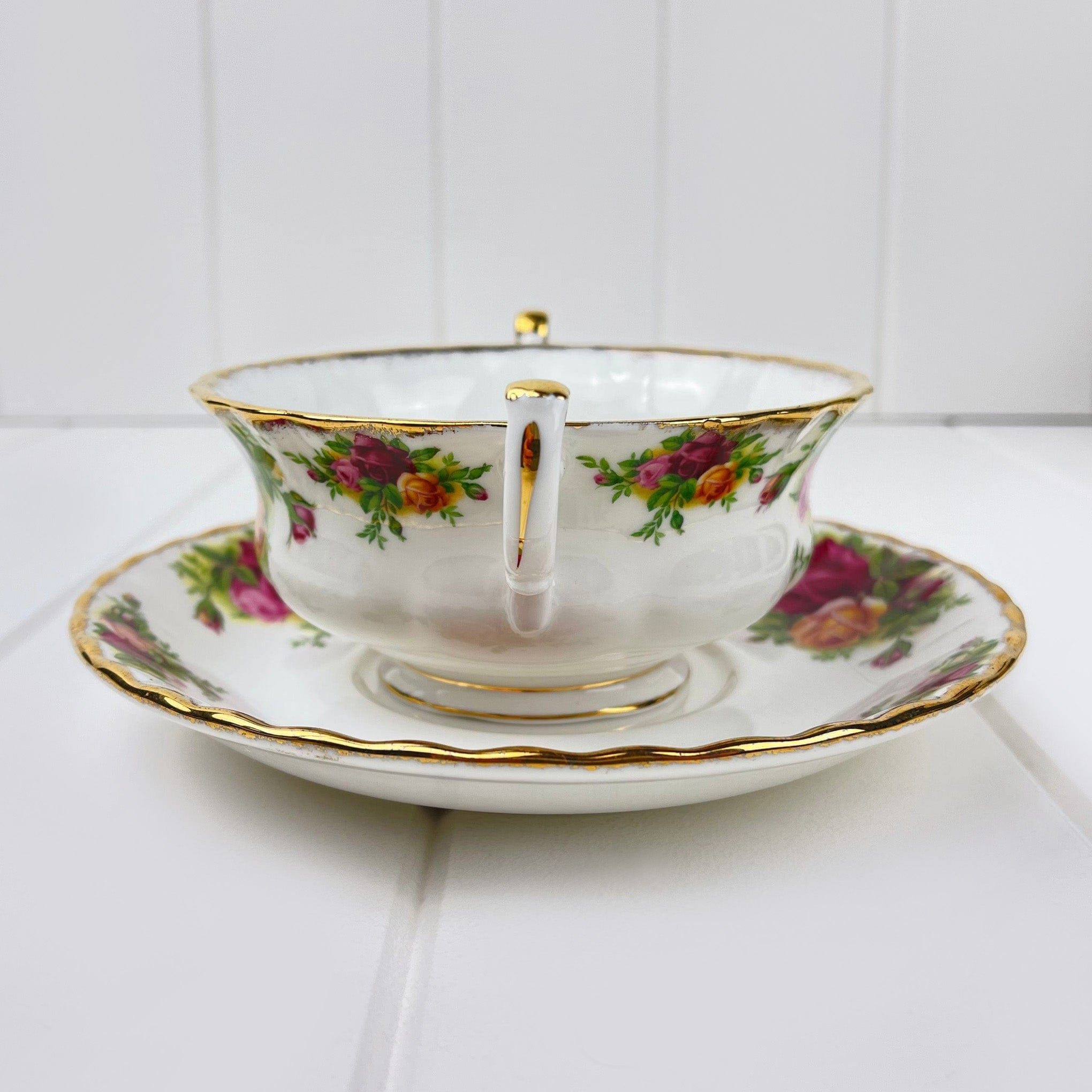 Old country rose bone china sale