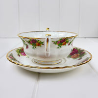 Royal Albert Bone China Royal Albert Old Country Roses Soup Coupe and Underplate