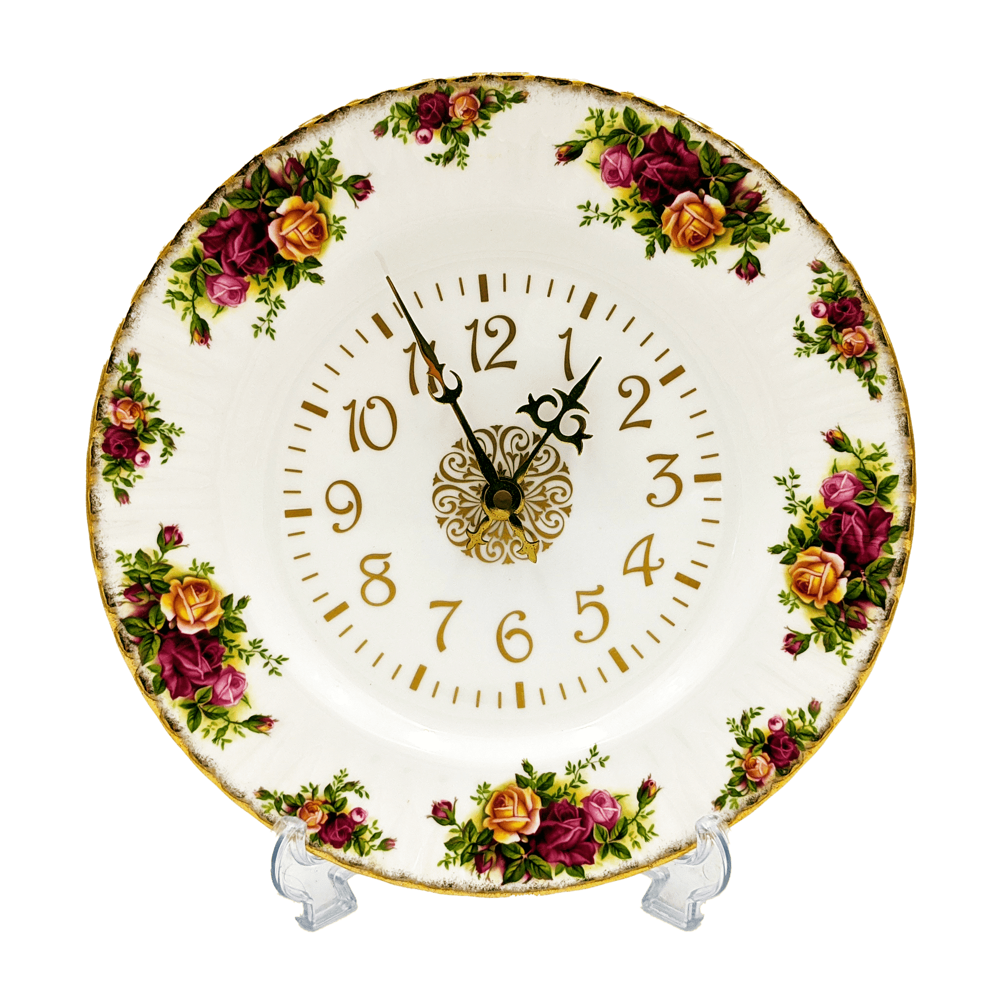 Royal Albert Old Country Roses Wall Clock.