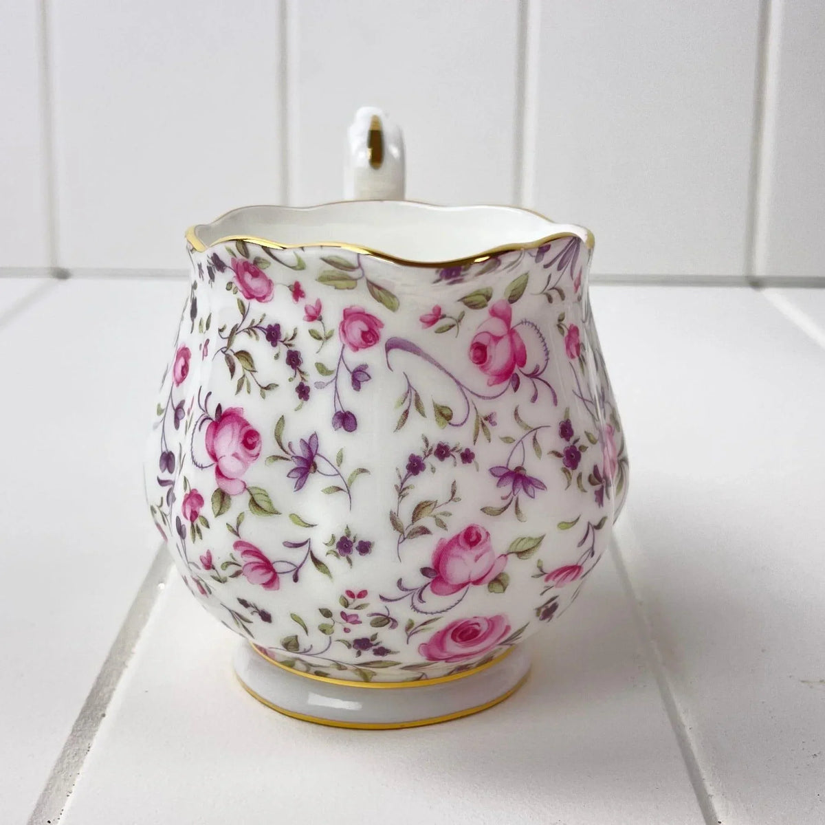 Royal Albert Rose Confetti Creamer.