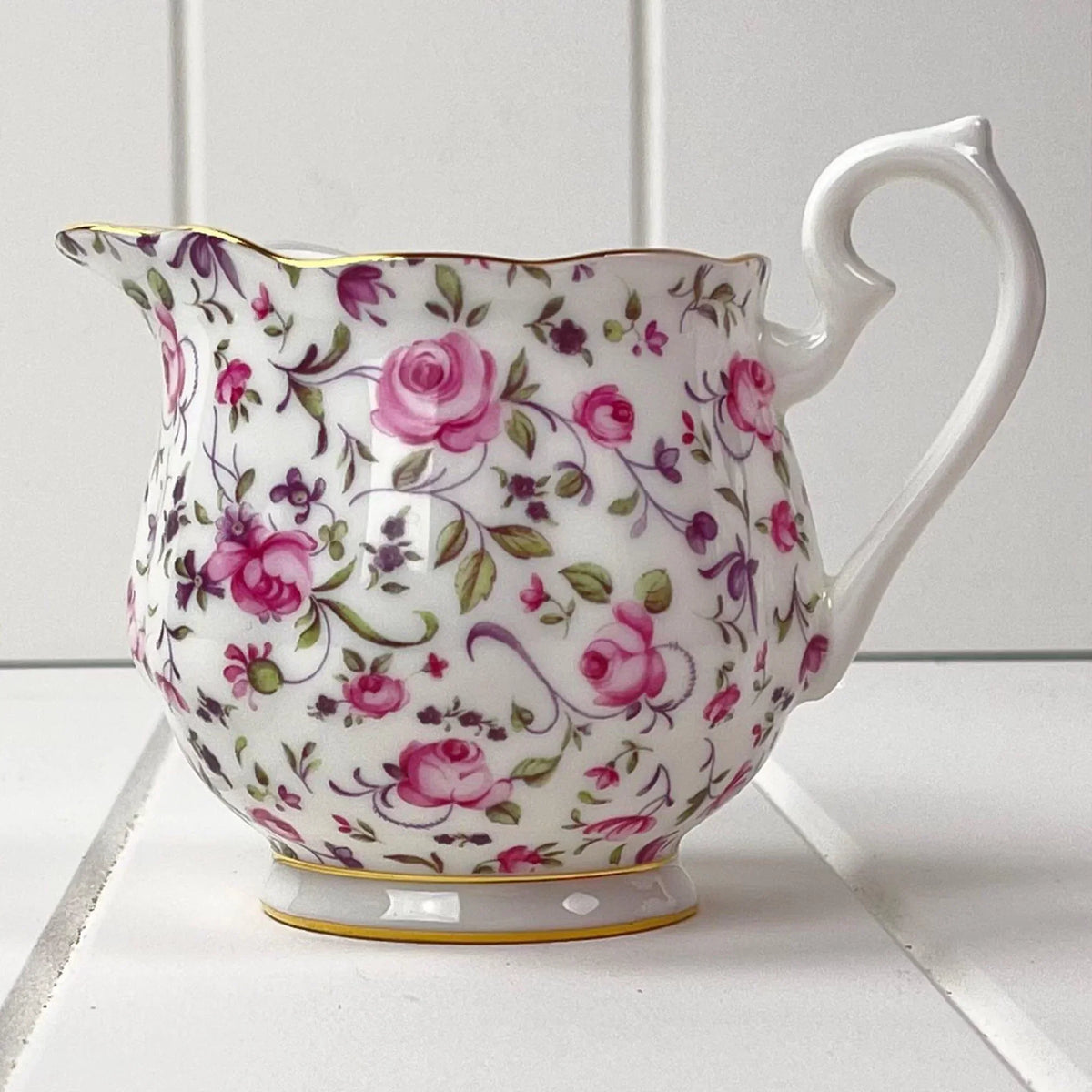Royal Albert Rose Confetti Creamer.