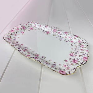 Royal Albert Bone China Royal Albert Rose Confetti Sandwich Tray