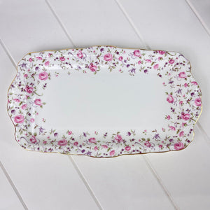 Royal Albert Bone China Royal Albert Rose Confetti Sandwich Tray