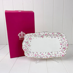 Royal Albert Bone China Royal Albert Rose Confetti Sandwich Tray