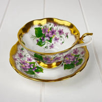 Royal Albert Bone China Royal Albert Treasure Chest Purple Violets Duo