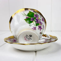 Royal Albert Bone China Royal Albert Treasure Chest Purple Violets Duo
