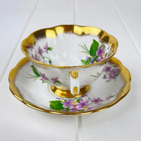 Royal Albert Bone China Royal Albert Treasure Chest Purple Violets Duo