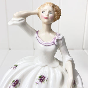 Royal Doulton Maureen HN2481 figurine 1987 Vanity Fair Ladies by Peggy Davies.