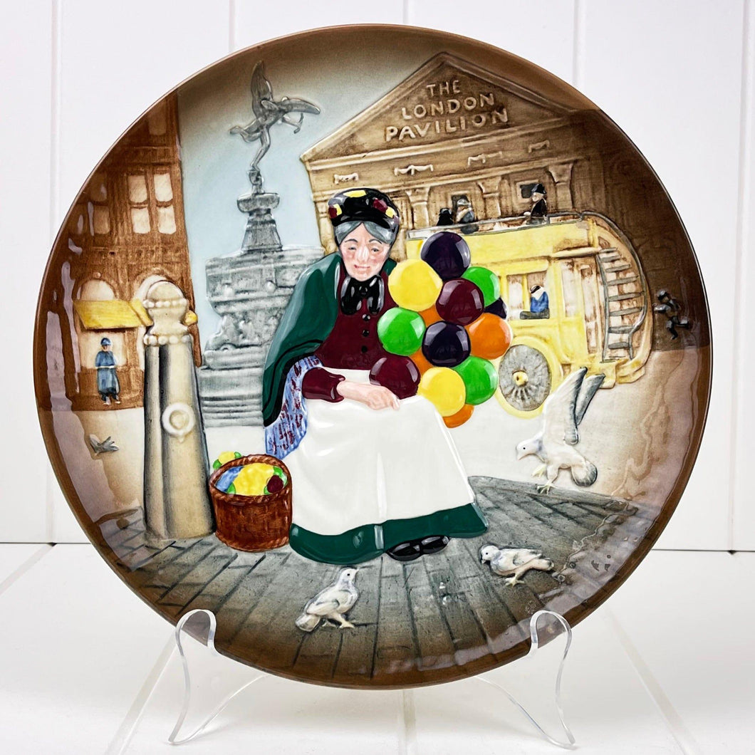 Royal Albert Bone China Royal Doulton The Old Balloon Seller Decorative Plate