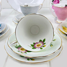 Load image into Gallery viewer, Royal Albert Bone China Royal Standard Harlequin Apple Green Dogwood - 2440 Duo
