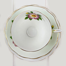 Load image into Gallery viewer, Royal Albert Bone China Royal Standard Harlequin Apple Green Dogwood - 2440 Duo
