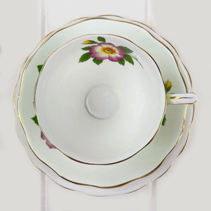 Royal Albert Bone China Royal Standard Harlequin Apple Green Dogwood - 2440 Duo