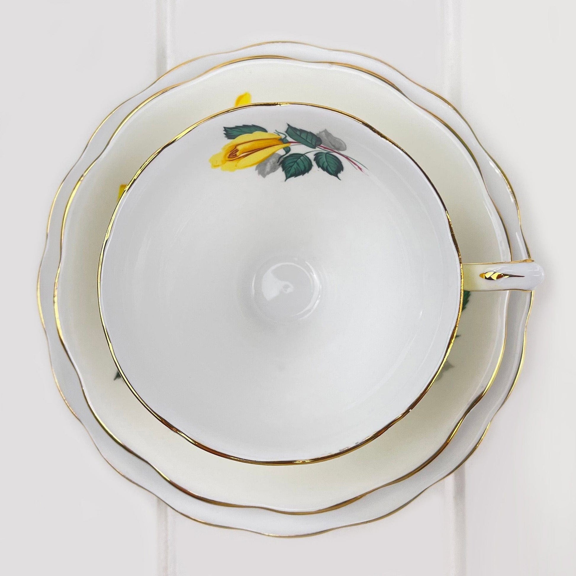 Royal Albert Bone China Royal Standard Harlequin Yellow Rose - 2434 Trio