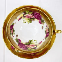 Tuscan Bone China Royal Chelsea Golden Roses Duo