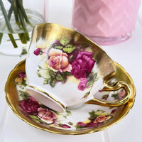 Tuscan Bone China Royal Chelsea Golden Roses Duo