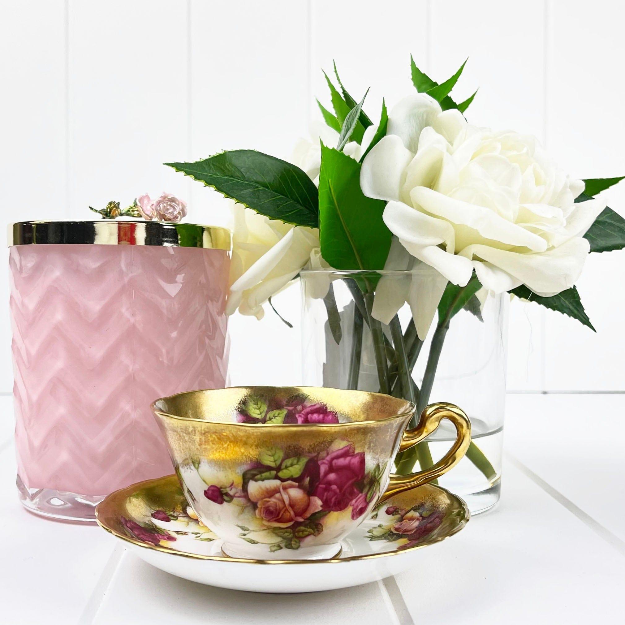 Tuscan Bone China Royal Chelsea Golden Roses Duo