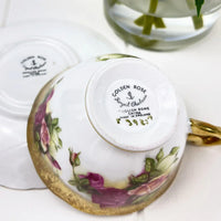 Tuscan Bone China Royal Chelsea Golden Roses Duo